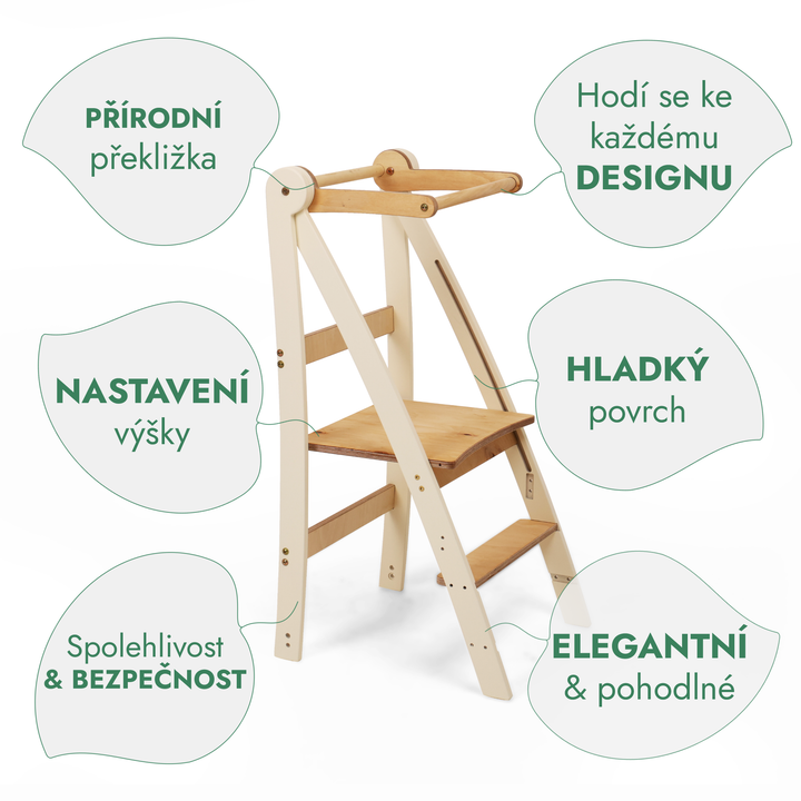 Nastavitelná učicí věž – Dětské schůdky