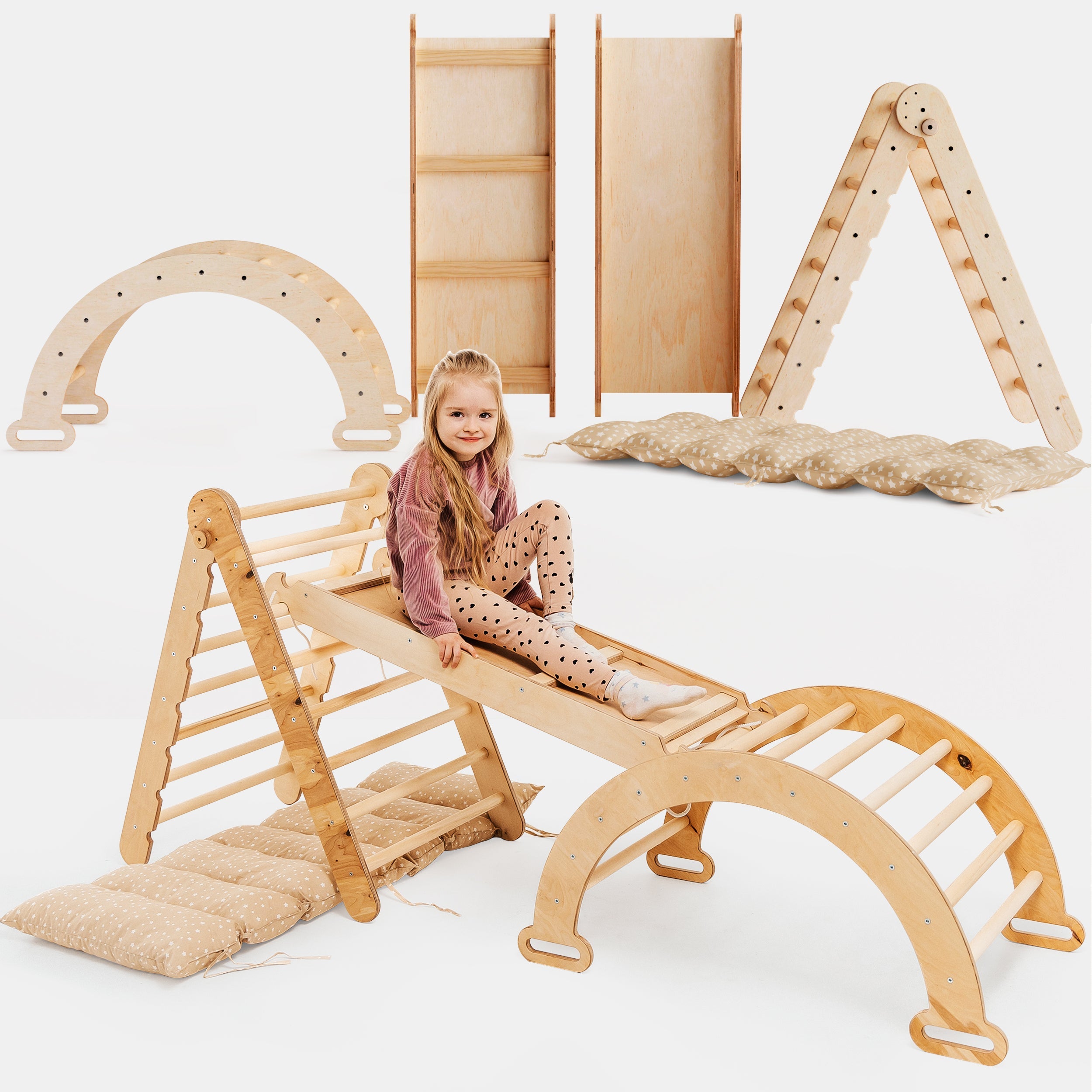 Montessori Climbing Frames Set for Childrens