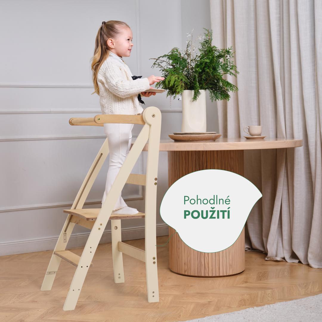 Nastavitelná učicí věž – Dětské schůdky