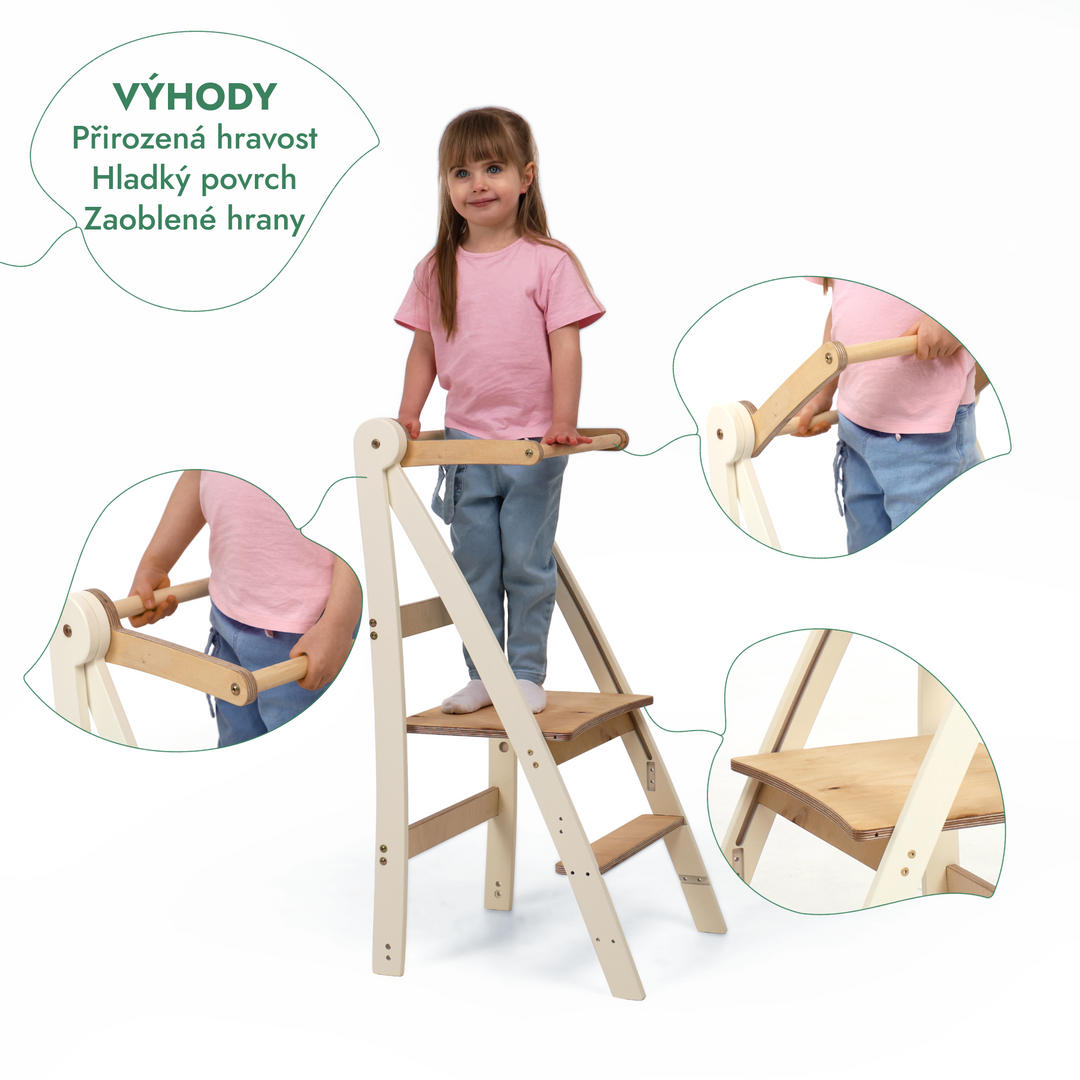 Nastavitelná učicí věž – Dětské schůdky