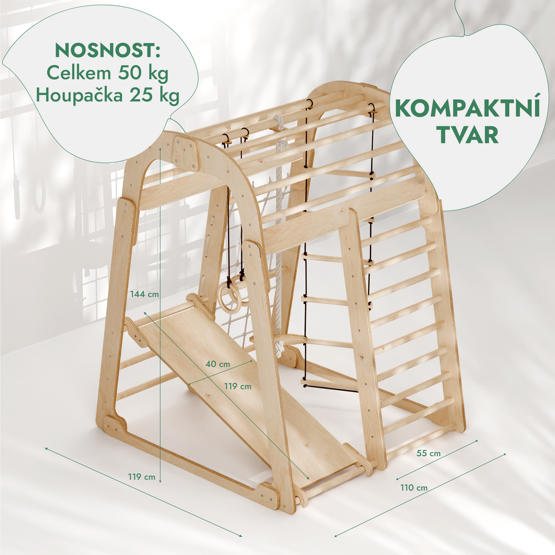 Domácí hřiště pro batolata 6v1 + Sada houpaček