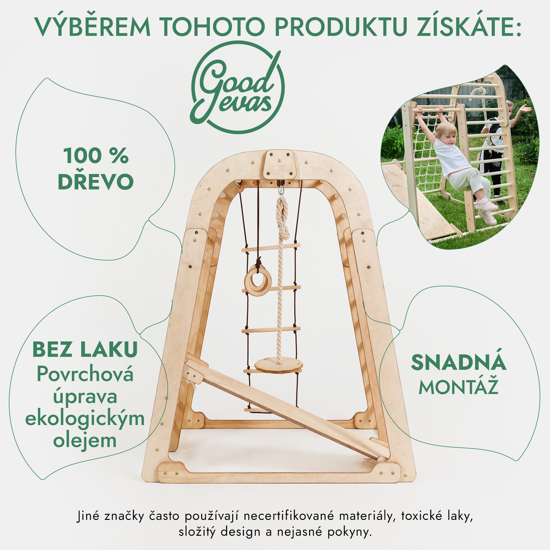 Domácí hřiště pro batolata 6v1 + Sada houpaček