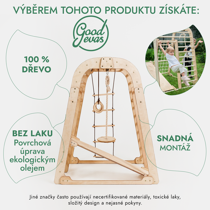 Domácí hřiště pro batolata 6v1 + Sada houpaček