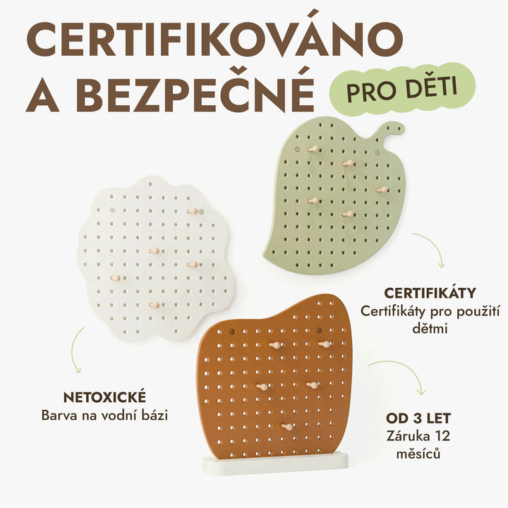 Dřevěný pegboard do dětského pokoje — GoodevasBoard
